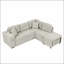 Canapé-lit modulaire en L 86,6 po avec canapé-lit coulissant et repose-pieds mobile-772731417