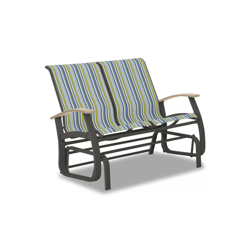 Belle Isle Outdoor Glider, Desert P60, Textured Graphite, Boulder