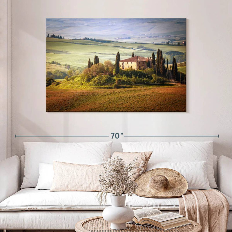Lilie Tuscan Countryside House, 32" H x 48" W