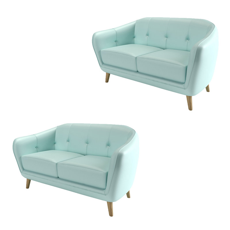 Bancs de café élégants et simples, Bleu clair