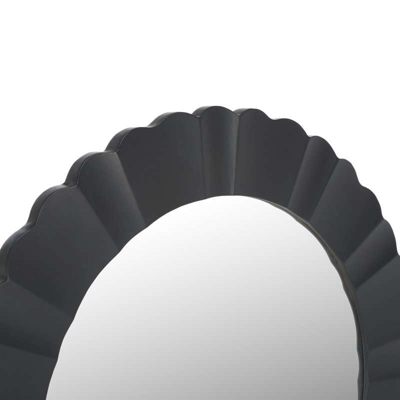 Round Wall Mirror, Black