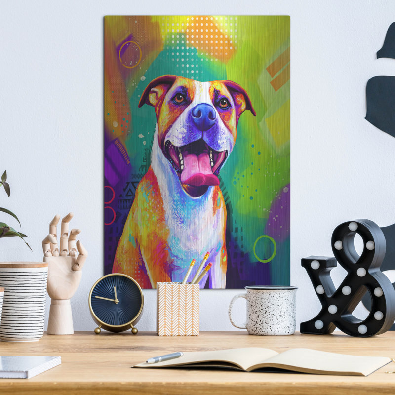 «Pop Art Pit Bull» par Furbaby Affiliates, H 16 po x l 12 po