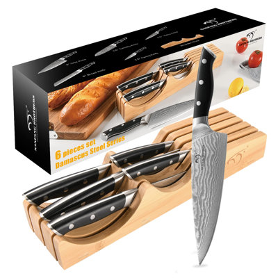 Rangement à couteaux 5 pièces Damas