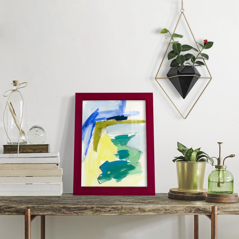 «Friedhorst Wicklow I», impression encadrée sur papier, Rouge, H 11 po x l 9 po x P 1 po