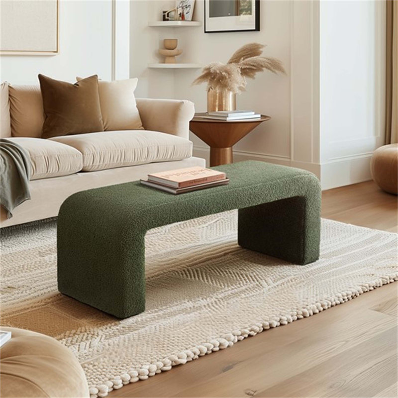 Versatile Wooden Bench with Plush Cushion for Enhanced Comfort and Style, 18" H x 16" W x 42" D