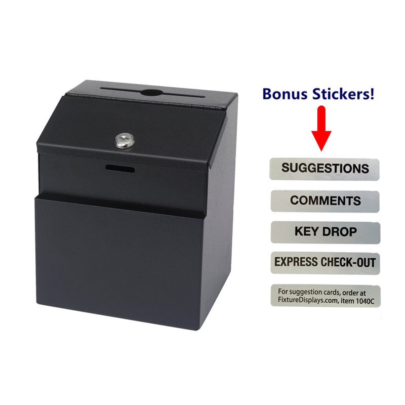 Donation Suggestion Key Dropxpress Checkout Comments Sales Lead Wall Mounted Mailbox