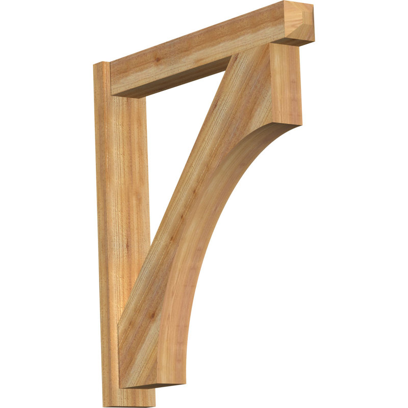 Persienne en bois rustique Westlake Craftsman, Sapin Douglas de 8 po (sciage brut), P 36 po x H 44 po