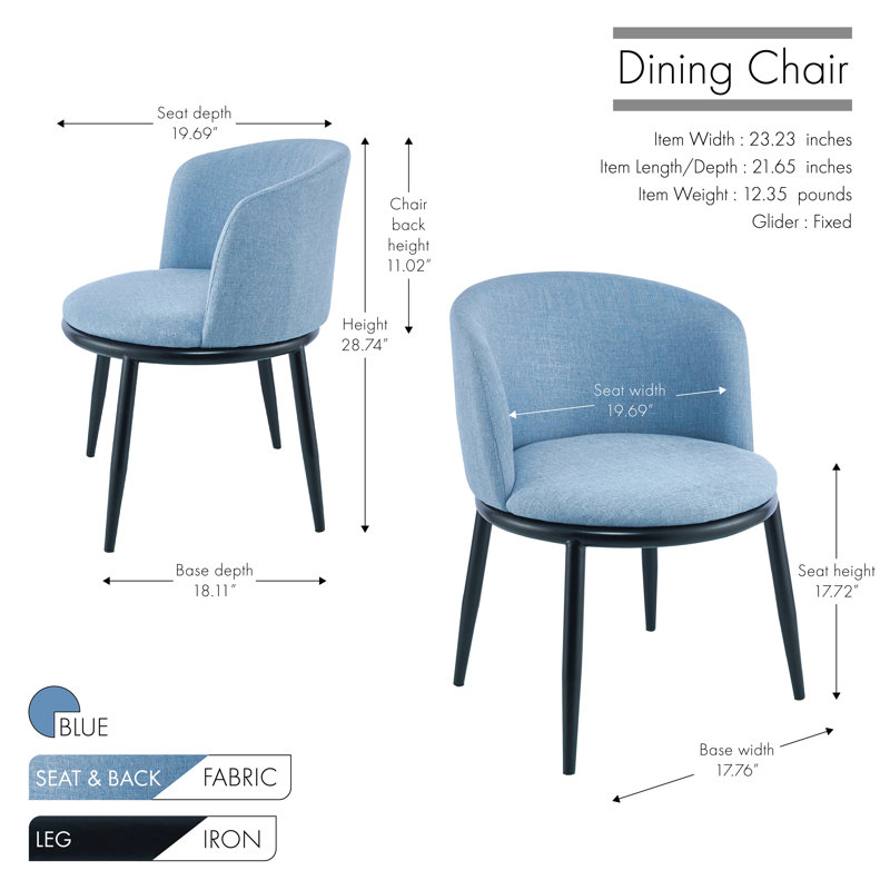Side chair Set, Blue