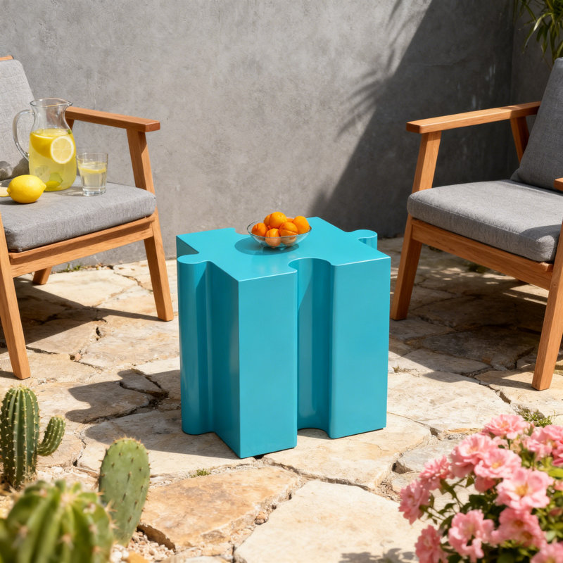 Table d'appoint Rofev, Bleu