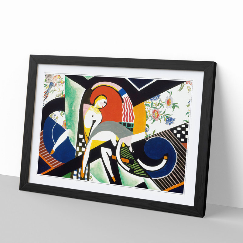 The Thundershower by Henry Lyman Sayen - Picture Frame Painting, 27cm H x 36cm W x 2cm D, Black Framed