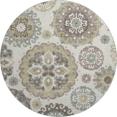 Premium Machine Washable Prisco Beige Rug