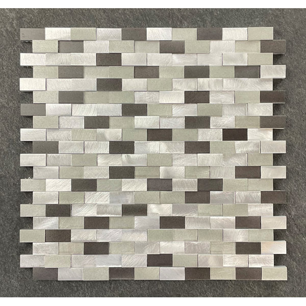 1.25" x 0.625" Metal Linear Mosaic Tile