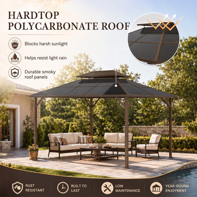 Polycarbonate Top Gazebo