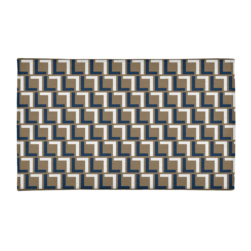 Geometric Indoor Rug, Rectangle 5' x 7'