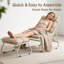 Chaise longue d'extérieur avec repose-pieds et coussins-1986575004