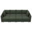 Canapé-lit modulaire en forme de U avec rangement Tremee - vert-581592092