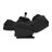 Faux Leather Heated Massage Chair with Ottoman-708106161