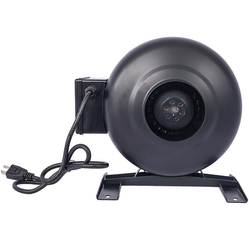 Ventilateur à conduit en ligne 4 pouces de 203 pi³ / min: ventilateur de circulation d'air pour la culture hydroponique, les sous-sols et les cuisines
