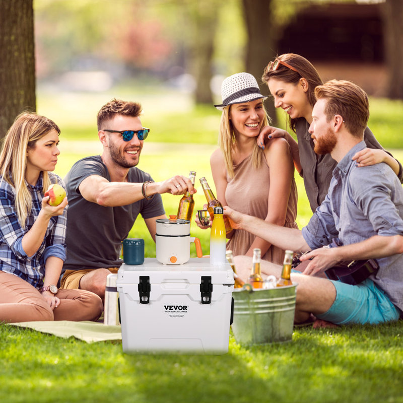 VEVOR 25 Quarts Ice Chest in White