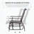 Outsunny Outdoor Glider Chair with Steel Frame-926461794