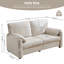 Lb Comfort Sofas, causeuse moderne en chenille de 71 pouces pour chambre à coucher