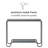 Selene Glass Top Metal Console Table