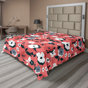 Corail, taupe, gris, blanc / floral