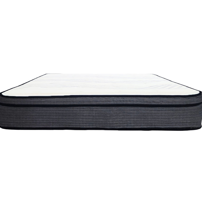 14 po Très grand matelas en mousse avec tricot doux, plusieurs couches pour plus de confort, système de ressorts ensachés, débit d'air amélioré, livraison compacte, matelas, couches, relief, conception respirante, boîte roulée