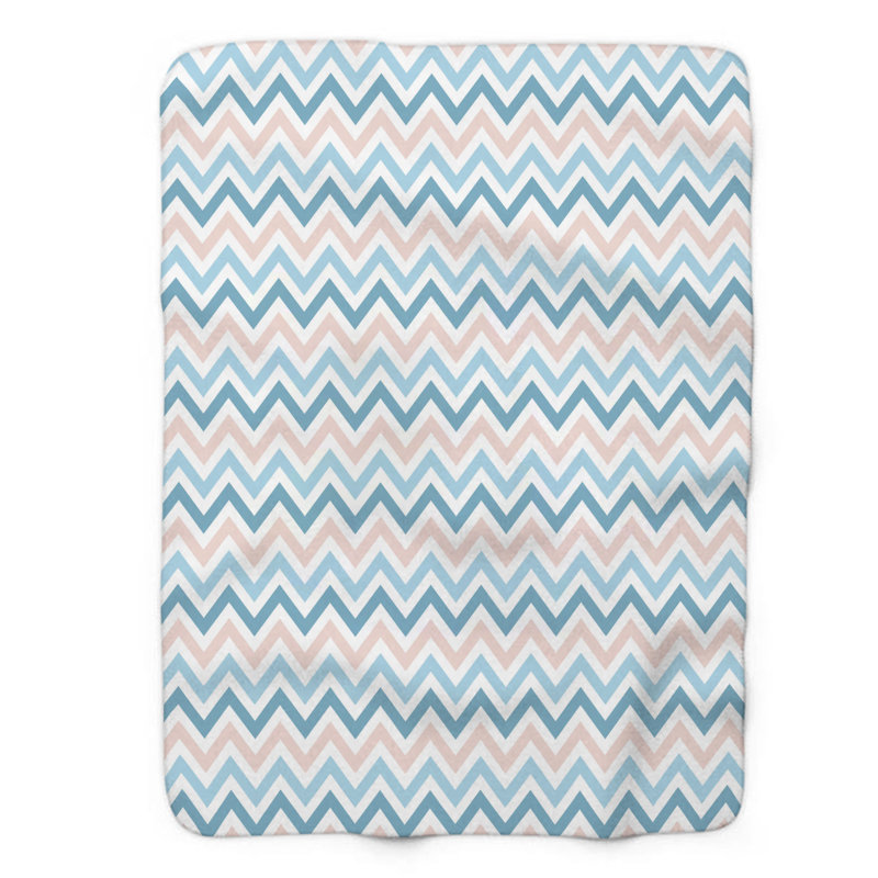 Calm Pattern - 1 pièce Sherpa Premium, Grand lit