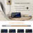 No Style Digital Mechanical Tabletop Clock with Alarm in Black