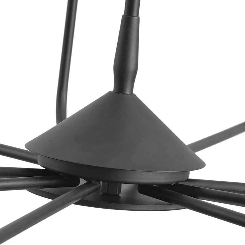 Luminaire suspendu style bougie à 9 lumières Airidas