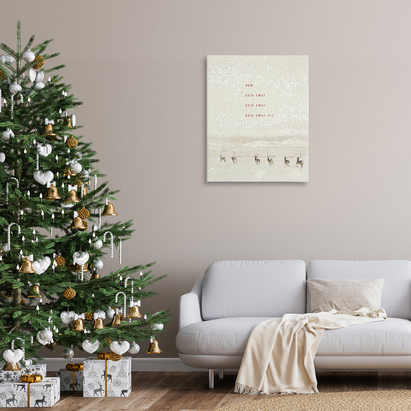 «Dash Away Winter Poem» par Rhonda Addison, H 40 po x l 30 po