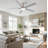 52" Mordern Brushed Nickel Flush Mount Ceiling Fan With Light And Remote Control Reversible Quiet Motor-1146009682-1146009683