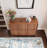 30 Pair Walnut Shoe Cabinet with Adjustable Shelf for Entryway 