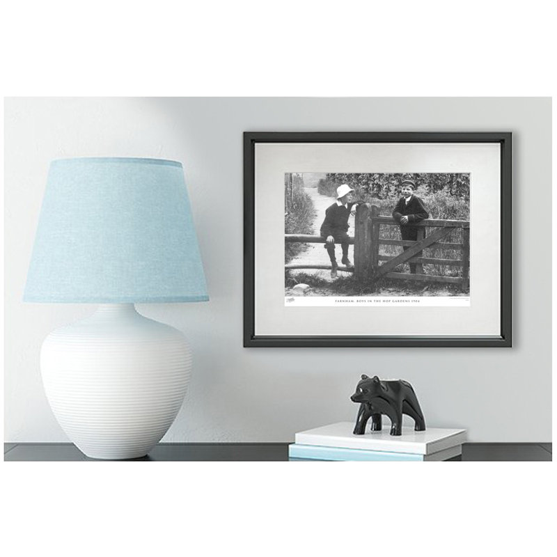 Farnham, Boys In The Hop Gardens 1904 by Francis Frith - Single Picture Frame Print, 40cm H x 50cm W x 2.3cm D