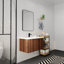 Ensemble de meuble-lavabo mural simple 35,4 po Kaceyon