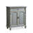 Gray Solid Wood Shoe Storage Bench