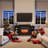  72'' W Electric Fireplace,black
