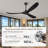 3 Blades Solid Wood Modern Ceiling Fan With Remote Control-910377622-910377623