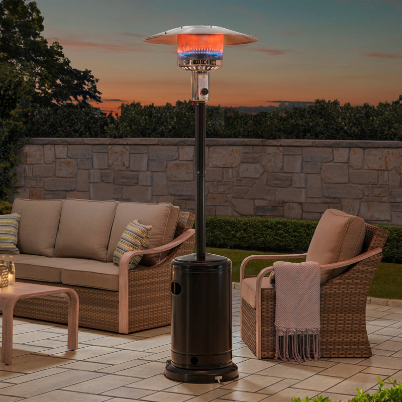 Chauffe-terrasse autoportant au propane 48 000 BTU Sunjoy, Noir
