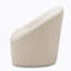 Chaise d'appoint pivotante polyvalente en similicuir avec garniture cloutée exquise pour divers environnements