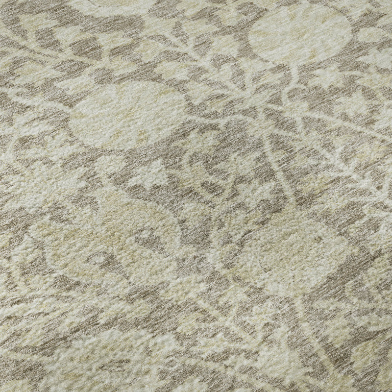 Tapis floral lavable à la machine de qualité supérieure Dahl AMF1086, Rond 8 pi