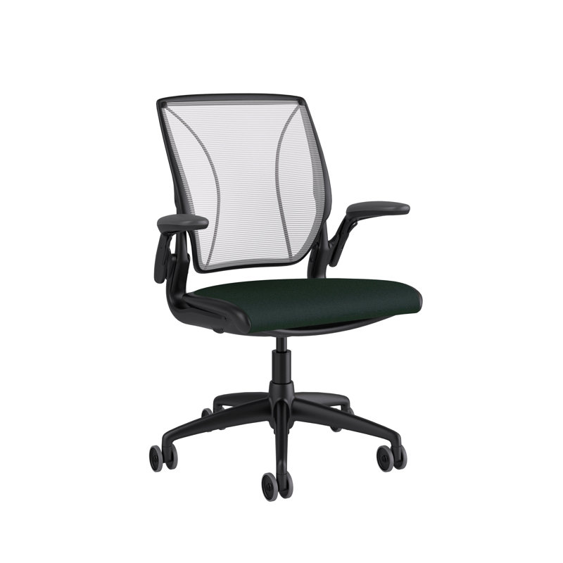 Mesh Task Chair, Black, Pinstripe/White, Pinstripe/White