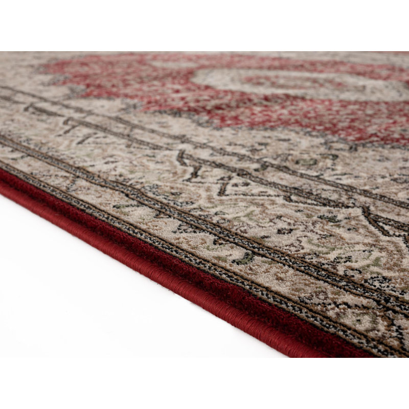 Tapis de zone rouge LaRena, Tapis de couloir 2 pi 8 po x 8 pi 1 po