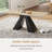 Extendable 63 to 94" 10-Seat Beige Sintered Stone Dining Table with Carbon Steel Base, Large Modern Rectangular Dining Room Table For Home, Kitchen, Living Room-837425701-830257066