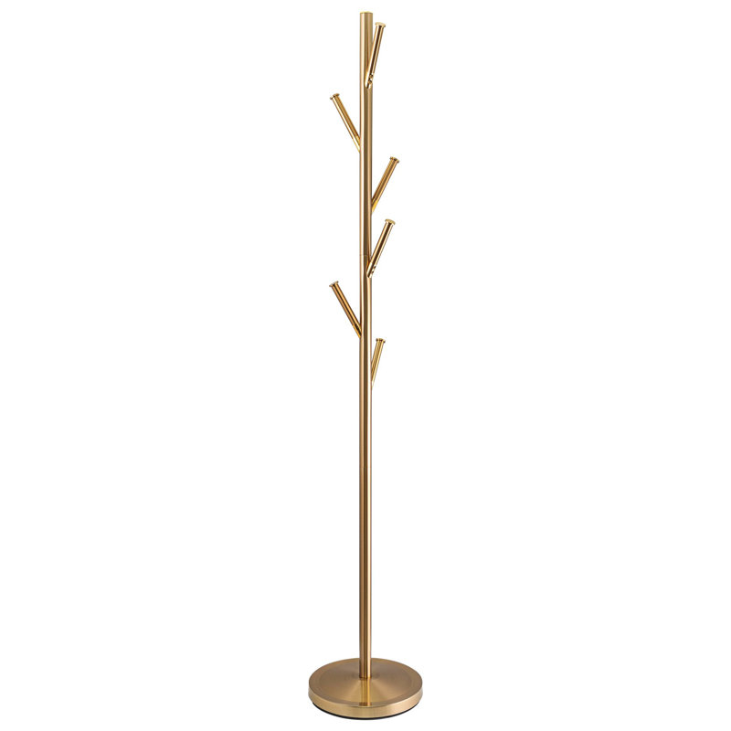 Rosale Stainless Steel Freestanding 6 - Hook Coat Rack