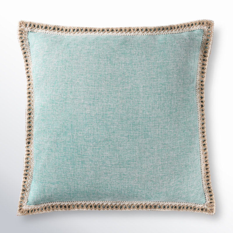 Colour Pillow Cover, Aqua, Square 18"