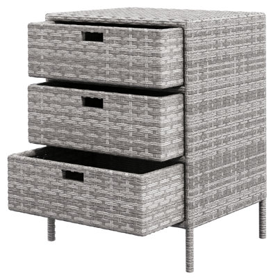 Aaban 3 Drawer Storage Drawer