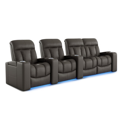 Rangée de 4 causeuses Olivy Cloudy Grey