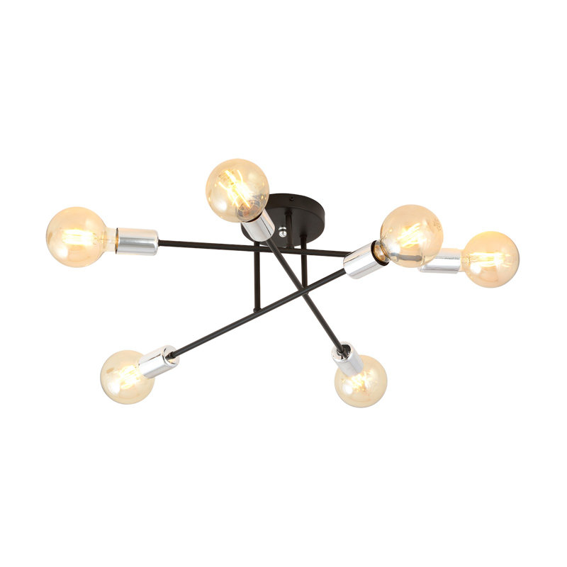 Murillo 6 - Light Sputnik Chandelier, Silver